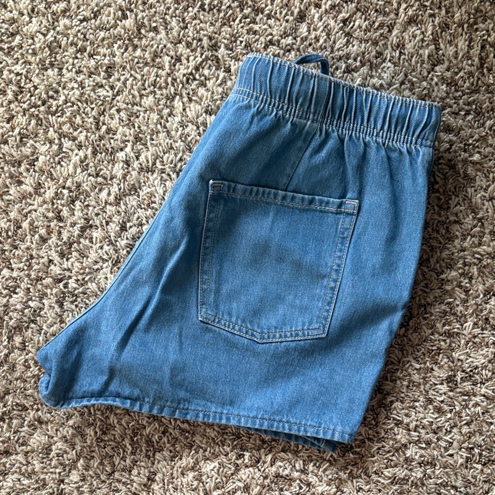 Tie waist Denim Shorts